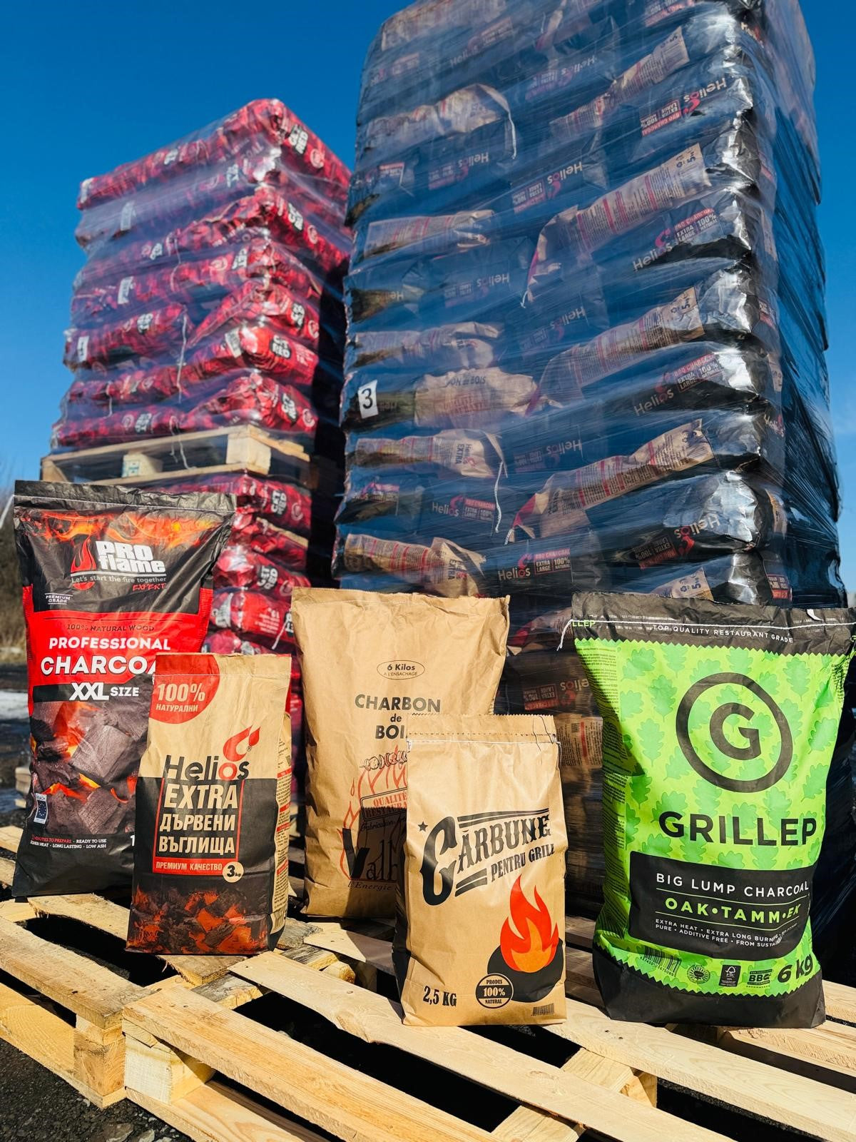 Premium Holzkohle für Grill und BBQ Körnung 15–80 mm – Staubanteil max. 5 %